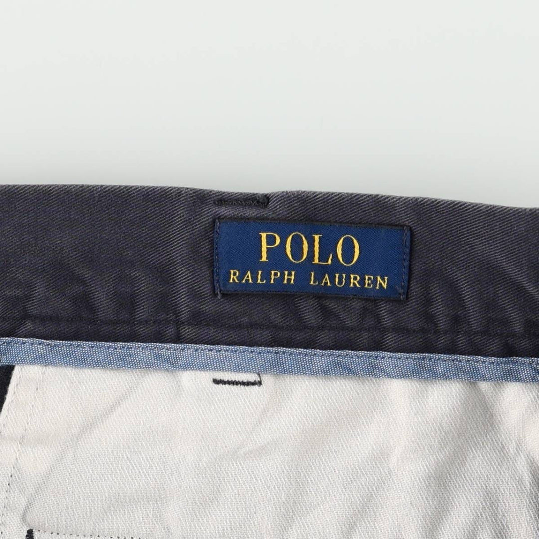 Ralph Lauren POLO RALPH LAUREN CLASSIC FIT 9" Chino Shorts (Men's size W35 equivalent) cotton navy blue type Vintage Second Hand