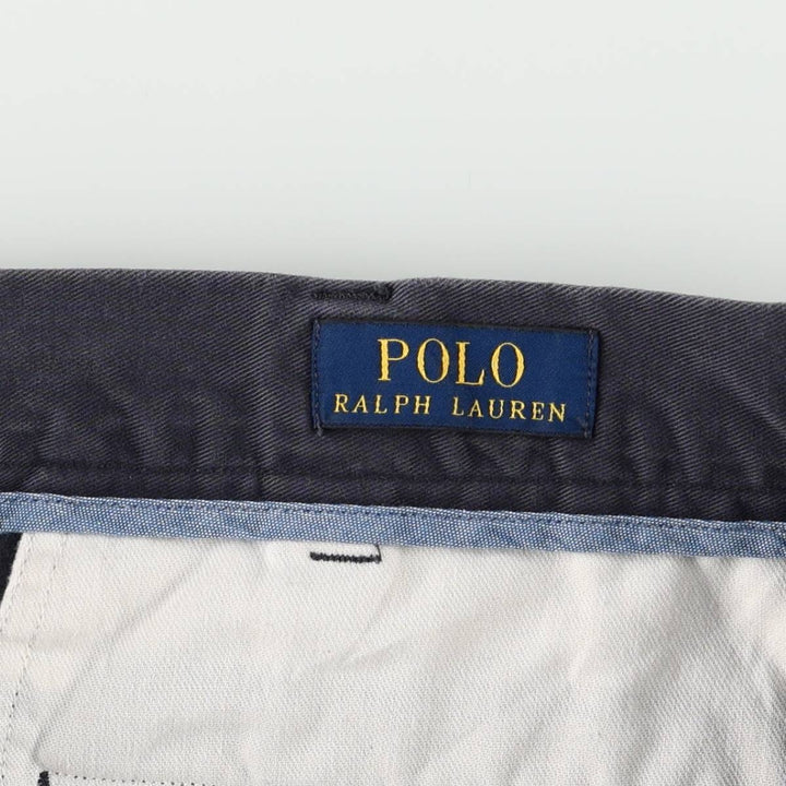 Ralph Lauren POLO RALPH LAUREN CLASSIC FIT 9" Chino Shorts (Men's size W35 equivalent) cotton navy blue type Vintage Second Hand