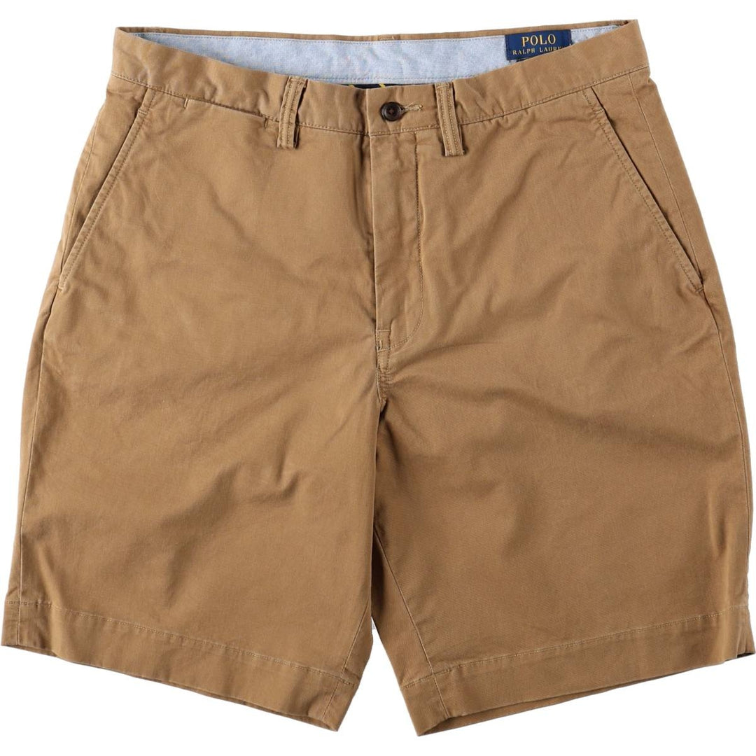 Ralph Lauren POLO RALPH LAUREN STRETCH CLASSIC FIT Chino Shorts (Men's size W34 equivalent) cotton Beige type Vintage Second Hand
