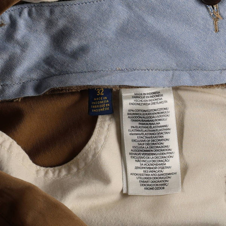 Ralph Lauren POLO RALPH LAUREN STRETCH CLASSIC FIT Chino Shorts (Men's size W34 equivalent) cotton Beige type Vintage Second Hand