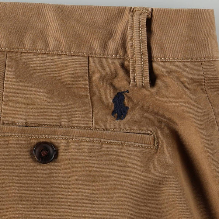 Ralph Lauren POLO RALPH LAUREN STRETCH CLASSIC FIT Chino Shorts (Men's size W34 equivalent) cotton Beige type Vintage Second Hand