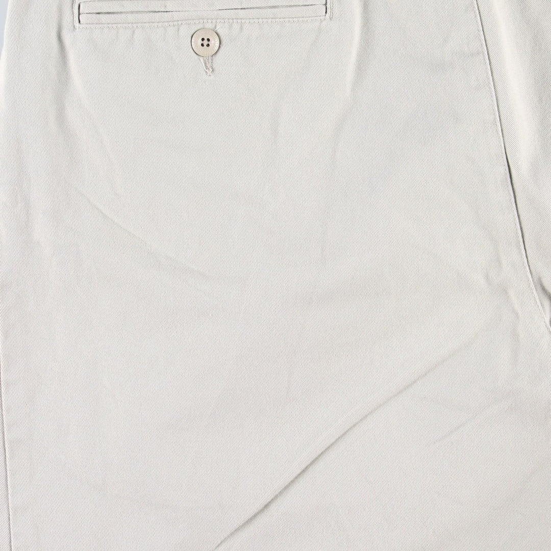 Eddie Bauer Two-Pleat Chino Shorts, Men's Size W36 (approx.) cotton Beige type Vintage Second Hand