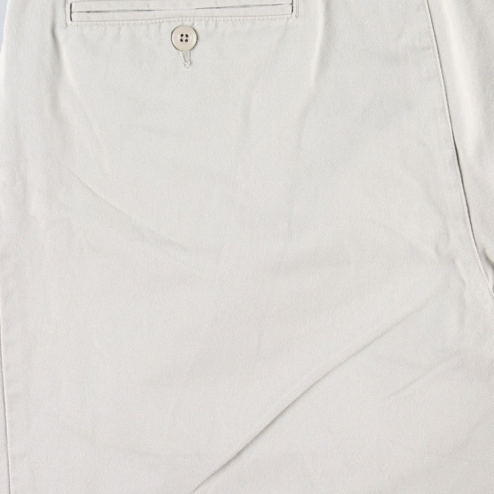 Eddie Bauer Two-Pleat Chino Shorts, Men's Size W36 (approx.) cotton Beige type Vintage Second Hand