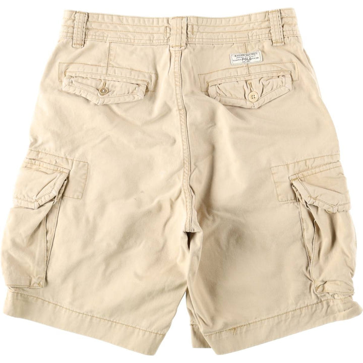 Ralph Lauren POLO RALPH LAUREN cargo shorts, half pants, men's size w34 cotton Beige type Vintage Second Hand