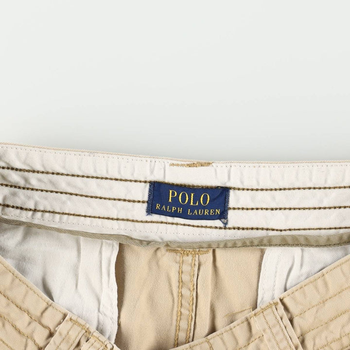 Ralph Lauren POLO RALPH LAUREN cargo shorts, half pants, men's size w34 cotton Beige type Vintage Second Hand