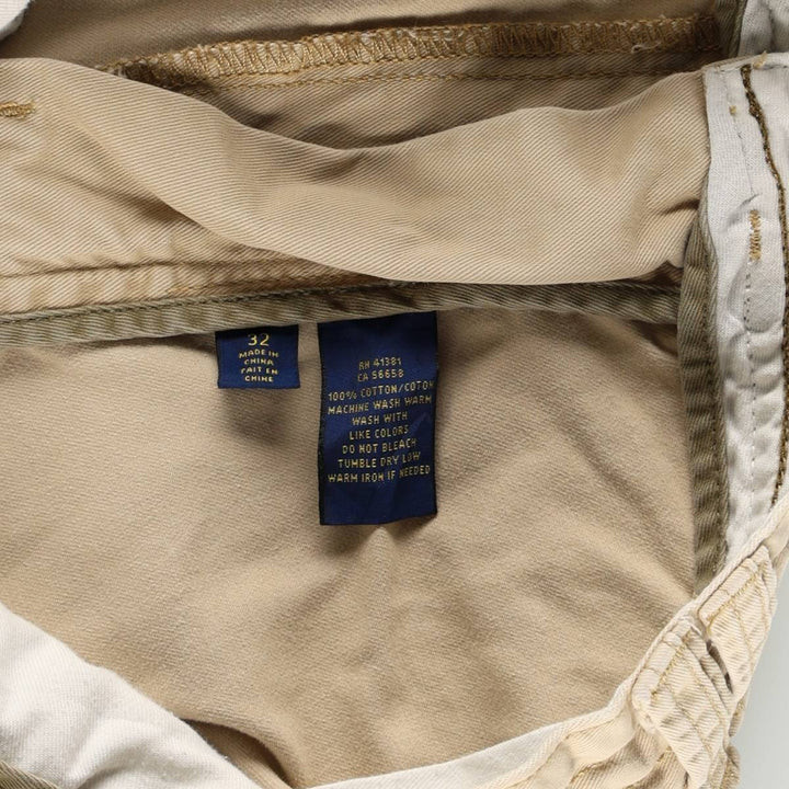 Ralph Lauren POLO RALPH LAUREN cargo shorts, half pants, men's size w34 cotton Beige type Vintage Second Hand