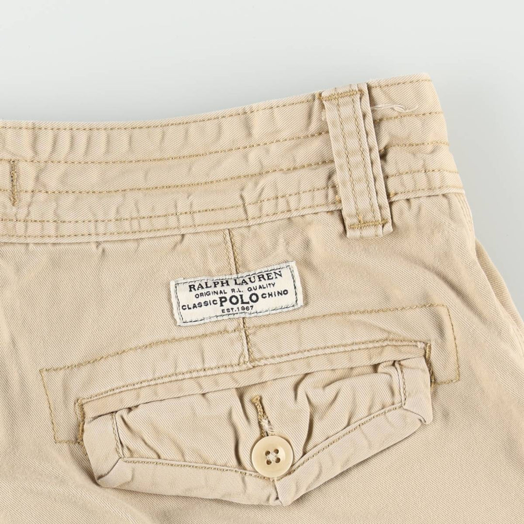 Ralph Lauren POLO RALPH LAUREN cargo shorts, half pants, men's size w34 cotton Beige type Vintage Second Hand