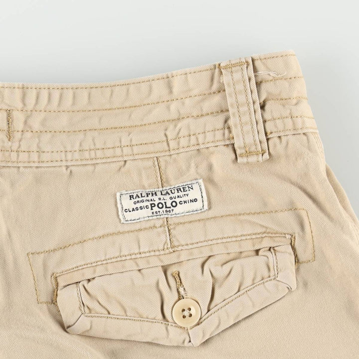 Ralph Lauren POLO RALPH LAUREN cargo shorts, half pants, men's size w34 cotton Beige type Vintage Second Hand