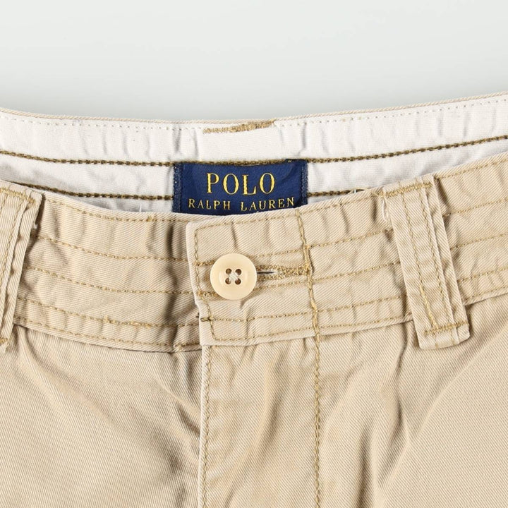 Ralph Lauren POLO RALPH LAUREN cargo shorts, half pants, men's size w34 cotton Beige type Vintage Second Hand