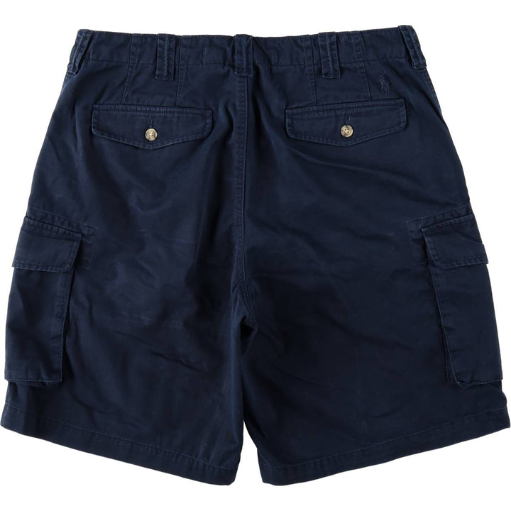 Ralph Lauren POLO RALPH LAUREN RELAXED FIT Cargo Shorts (Men's size W36 equivalent) cotton navy blue type Vintage Second Hand