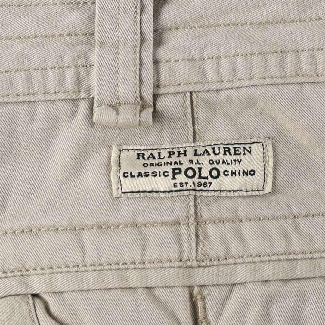 Ralph Lauren POLO by Ralph Lauren cargo shorts, short pants, men's size w36 cotton Beige type Vintage Second Hand