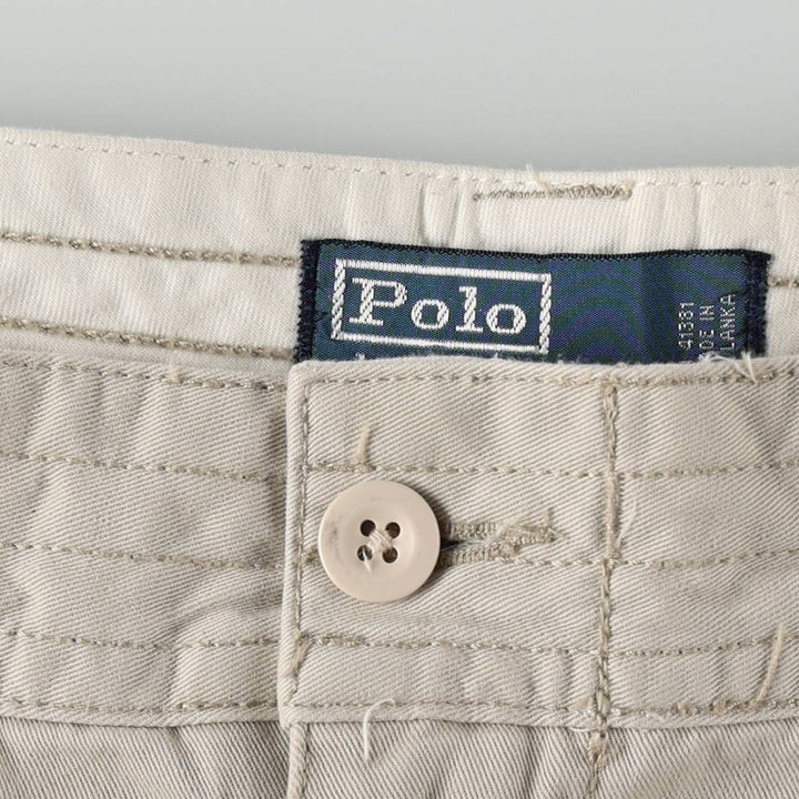 Ralph Lauren POLO by Ralph Lauren cargo shorts, short pants, men's size w36 cotton Beige type Vintage Second Hand