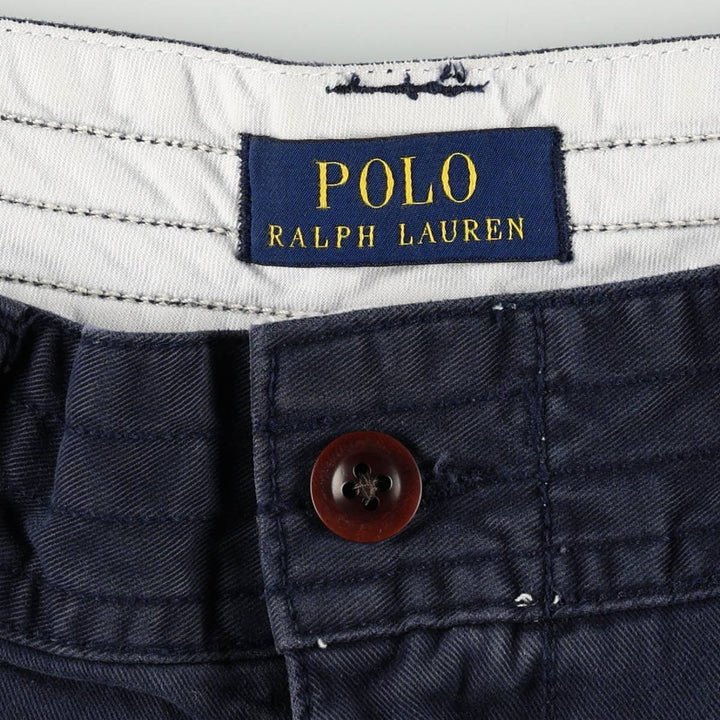 Ralph Lauren POLO RALPH LAUREN cargo shorts, men's size W36 cotton navy blue type Vintage Second Hand