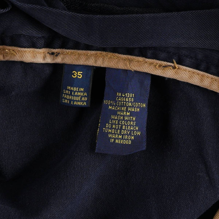 Ralph Lauren POLO RALPH LAUREN cargo shorts, men's size W36 cotton navy blue type Vintage Second Hand