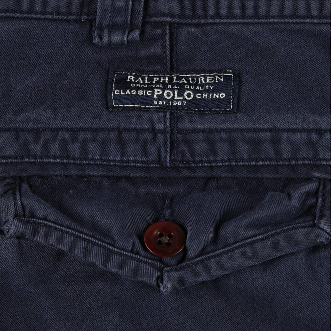 Ralph Lauren POLO RALPH LAUREN cargo shorts, men's size W36 cotton navy blue type Vintage Second Hand