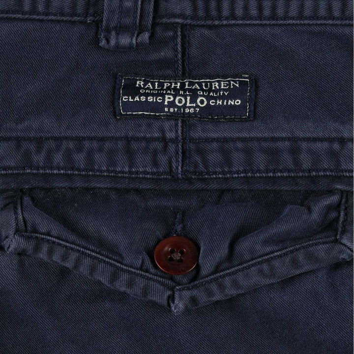 Ralph Lauren POLO RALPH LAUREN cargo shorts, men's size W36 cotton navy blue type Vintage Second Hand