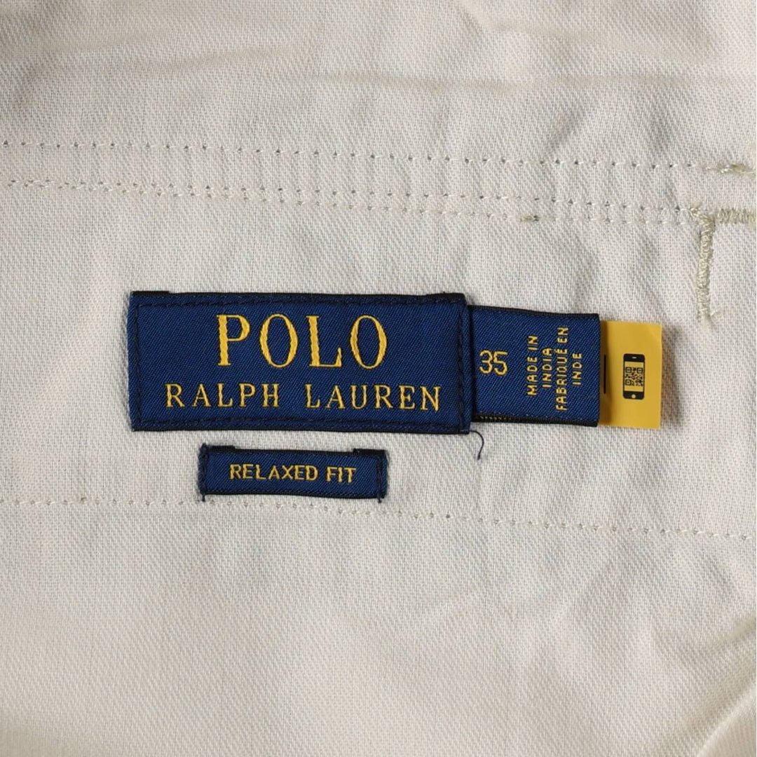 Ralph Lauren POLO RALPH LAUREN RELAXED FIT Cargo Shorts (Men's size W37 equivalent) cotton Beige type Vintage Second Hand