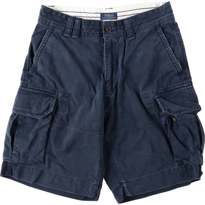 Ralph Lauren POLO RALPH LAUREN RELAXED FIT Cargo Shorts (Men's size W33 equivalent) unclear navy blue type Vintage Second Hand