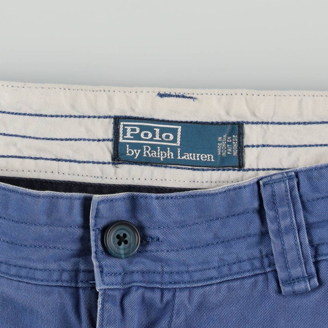 Ralph Lauren POLO by Ralph Lauren cargo shorts, short pants, men's size w36 cotton blue type Vintage Second Hand