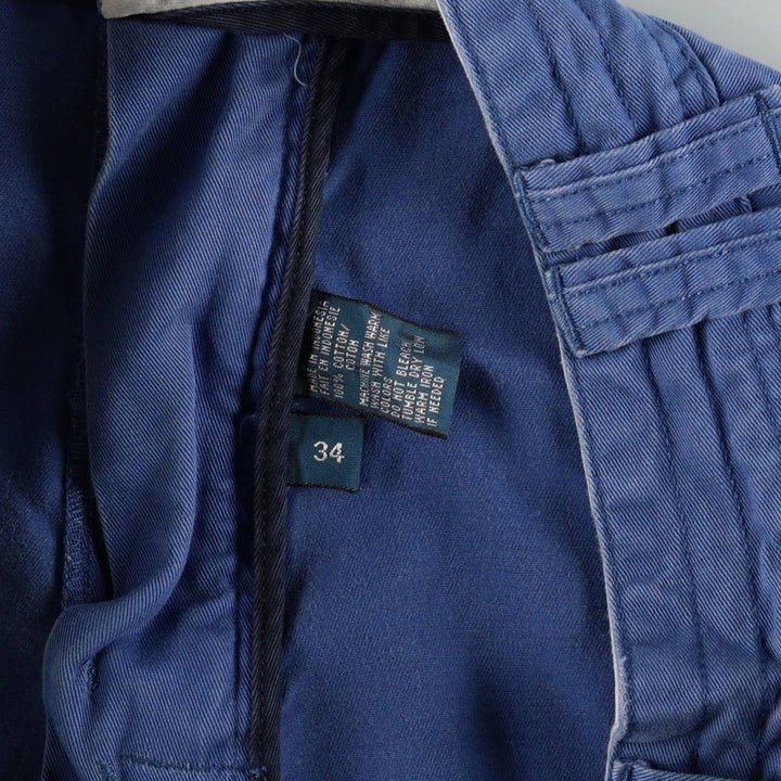 Ralph Lauren POLO by Ralph Lauren cargo shorts, short pants, men's size w36 cotton blue type Vintage Second Hand