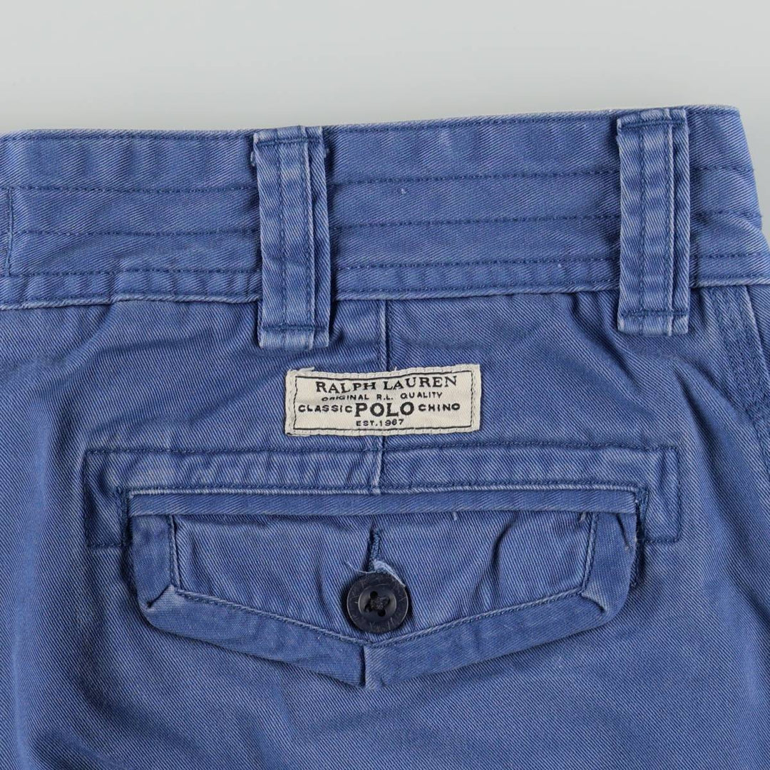 Ralph Lauren POLO by Ralph Lauren cargo shorts, short pants, men's size w36 cotton blue type Vintage Second Hand