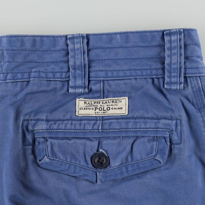Ralph Lauren POLO by Ralph Lauren cargo shorts, short pants, men's size w36 cotton blue type Vintage Second Hand