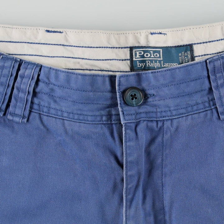 Ralph Lauren POLO by Ralph Lauren cargo shorts, short pants, men's size w36 cotton blue type Vintage Second Hand