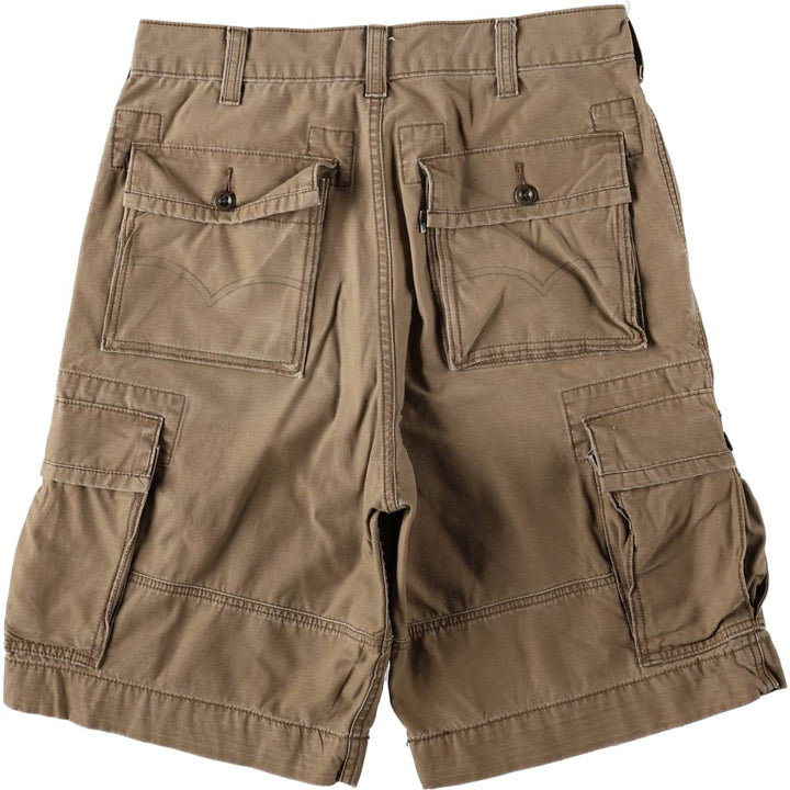 Levi's cargo shorts, men's size W34 (approx.) cotton beige type brown Vintage Second Hand