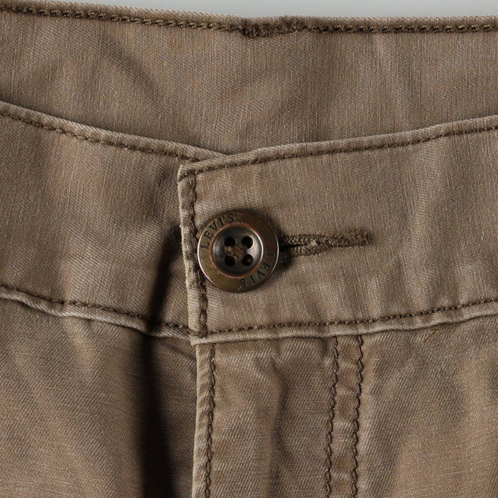 Levi's cargo shorts, men's size W34 (approx.) cotton beige type brown Vintage Second Hand