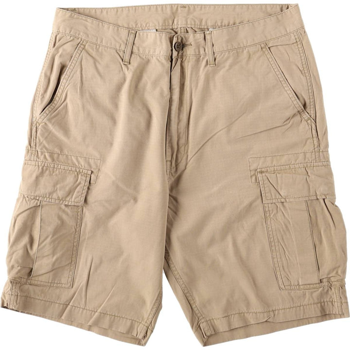 Levi's ripstop cargo shorts, men's size W36 (approx.) cotton Beige type Vintage Second Hand