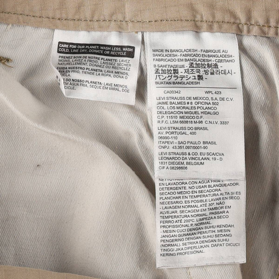 Levi's ripstop cargo shorts, men's size W36 (approx.) cotton Beige type Vintage Second Hand