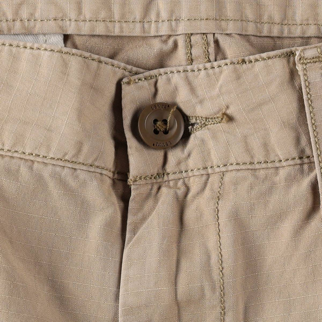 Levi's ripstop cargo shorts, men's size W36 (approx.) cotton Beige type Vintage Second Hand