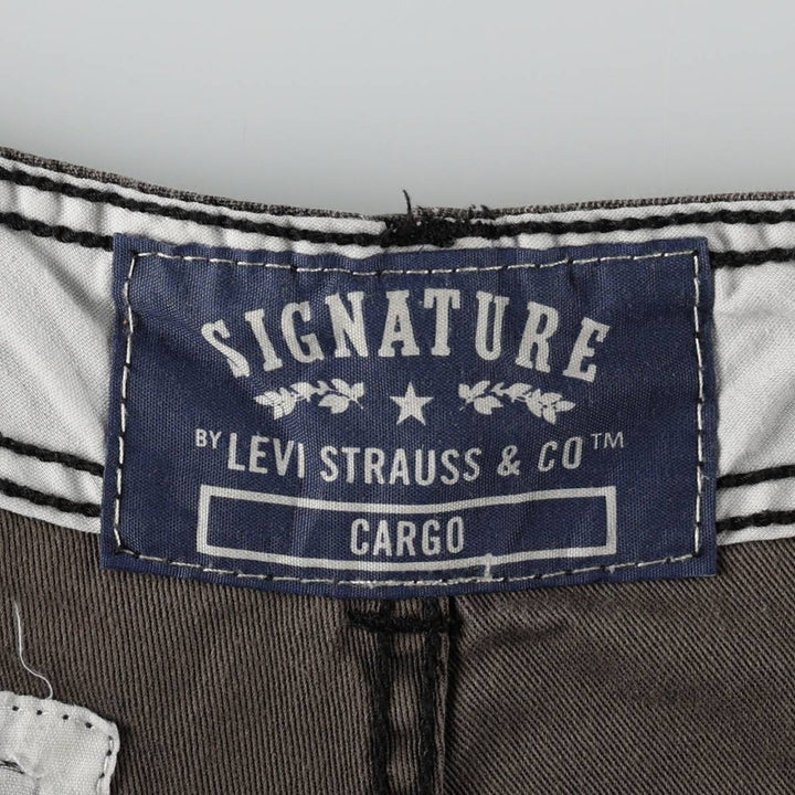 Levi's CARGO Camouflage Pattern Woodland Camo Cargo Shorts, Men's Size W37 (approx.) cotton Khaki type Vintage Second Hand