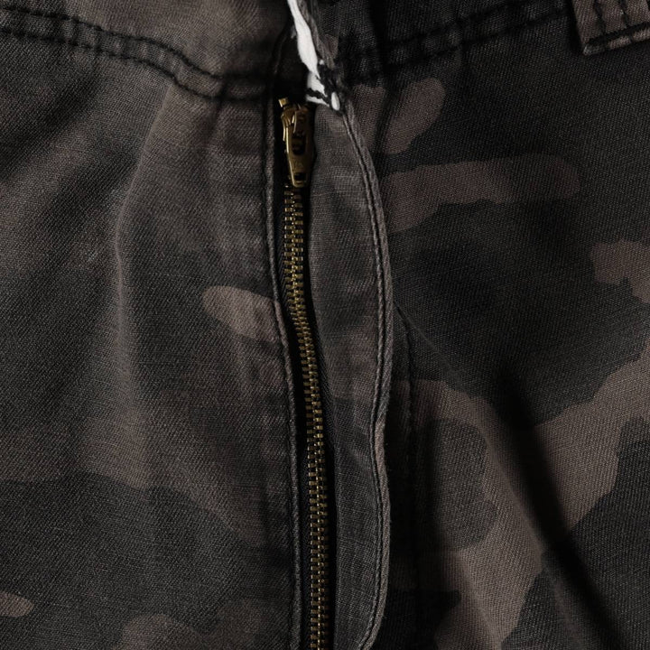 Levi's CARGO Camouflage Pattern Woodland Camo Cargo Shorts, Men's Size W37 (approx.) cotton Khaki type Vintage Second Hand