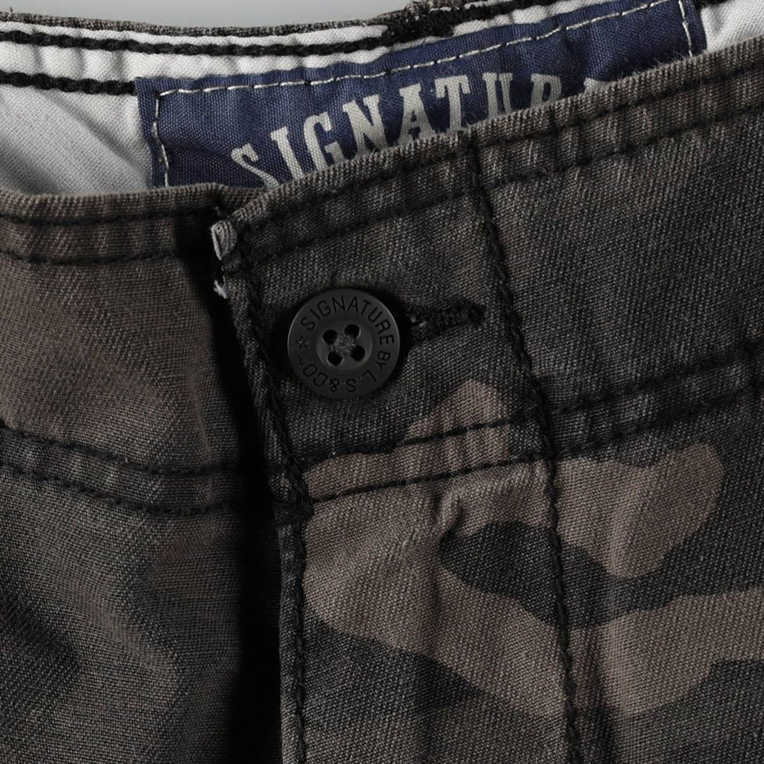 Levi's CARGO Camouflage Pattern Woodland Camo Cargo Shorts, Men's Size W37 (approx.) cotton Khaki type Vintage Second Hand