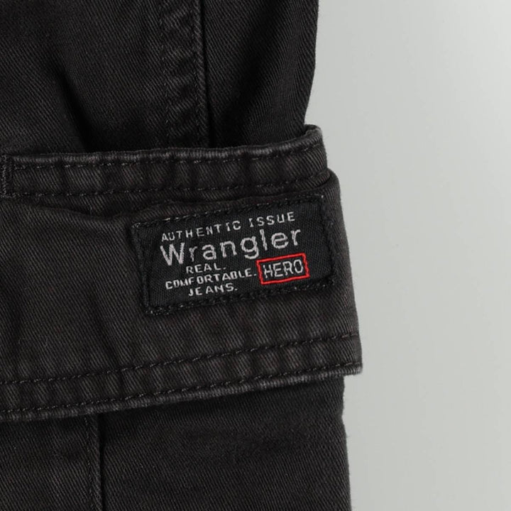 Wrangler cargo shorts, men's size W34 (approx.) cotton black type Vintage Second Hand