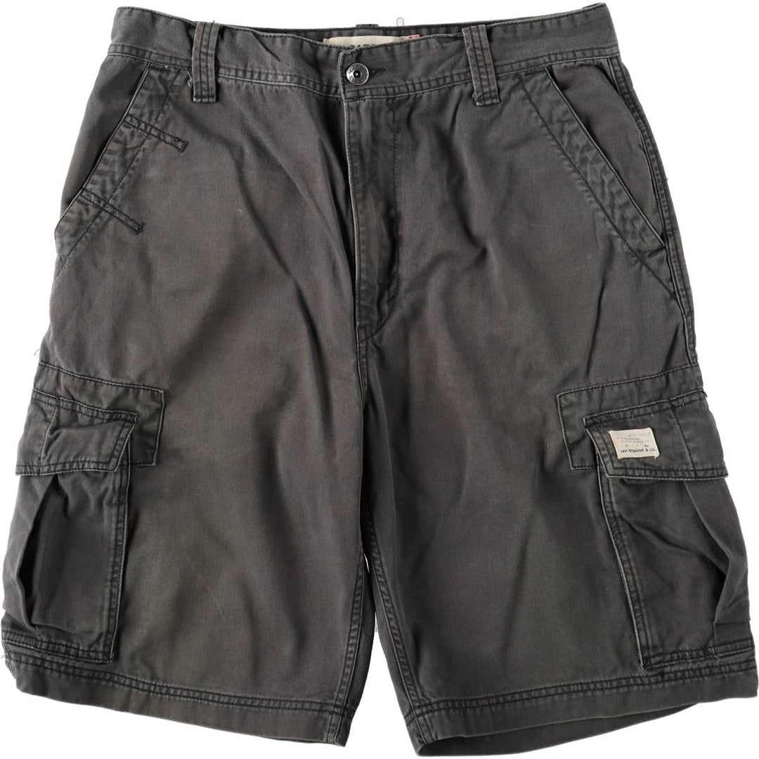 Levi's CARGO Cargo Shorts, Men's Size W34 (approx.) cotton gray type Vintage Second Hand