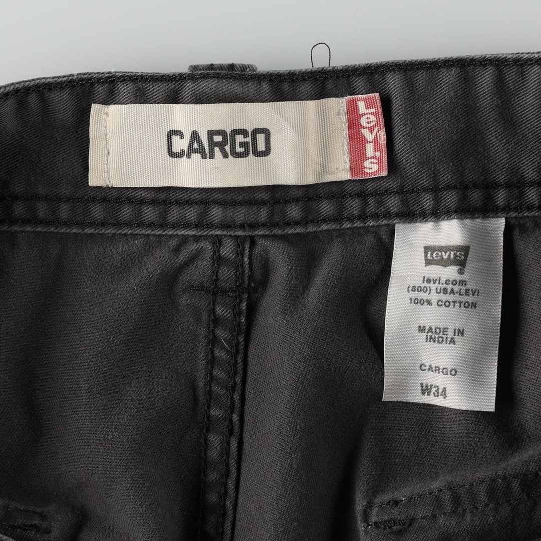 Levi's CARGO Cargo Shorts, Men's Size W34 (approx.) cotton gray type Vintage Second Hand