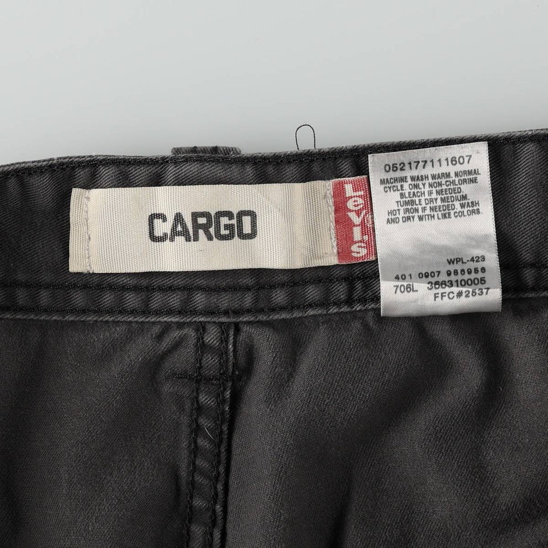 Levi's CARGO Cargo Shorts, Men's Size W34 (approx.) cotton gray type Vintage Second Hand
