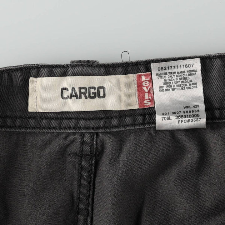 Levi's CARGO Cargo Shorts, Men's Size W34 (approx.) cotton gray type Vintage Second Hand