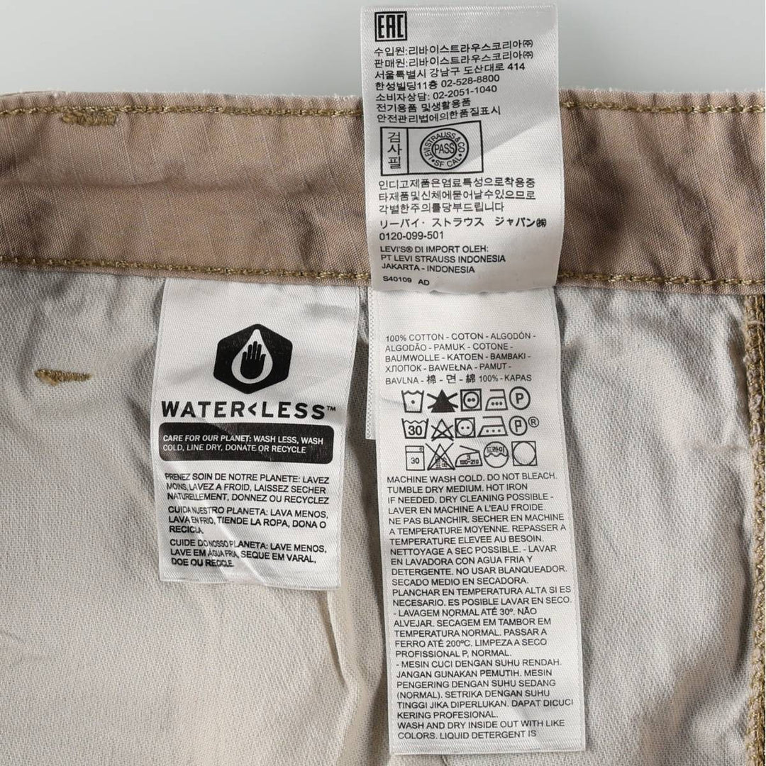 Levi's Ripstop Cargo Shorts, Men's Size W35 (approx.) cotton Beige type Vintage Second Hand