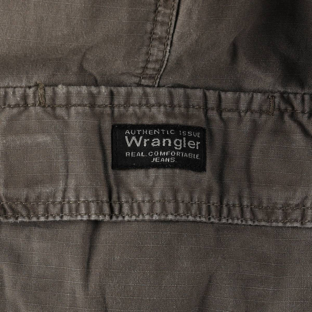 Wrangler Ripstop Cargo Shorts, Men's Size W37 (approx.) cotton Khaki type Vintage Second Hand