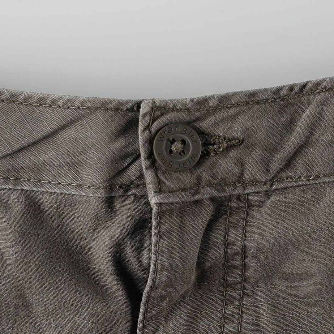 Wrangler Ripstop Cargo Shorts, Men's Size W37 (approx.) cotton Khaki type Vintage Second Hand