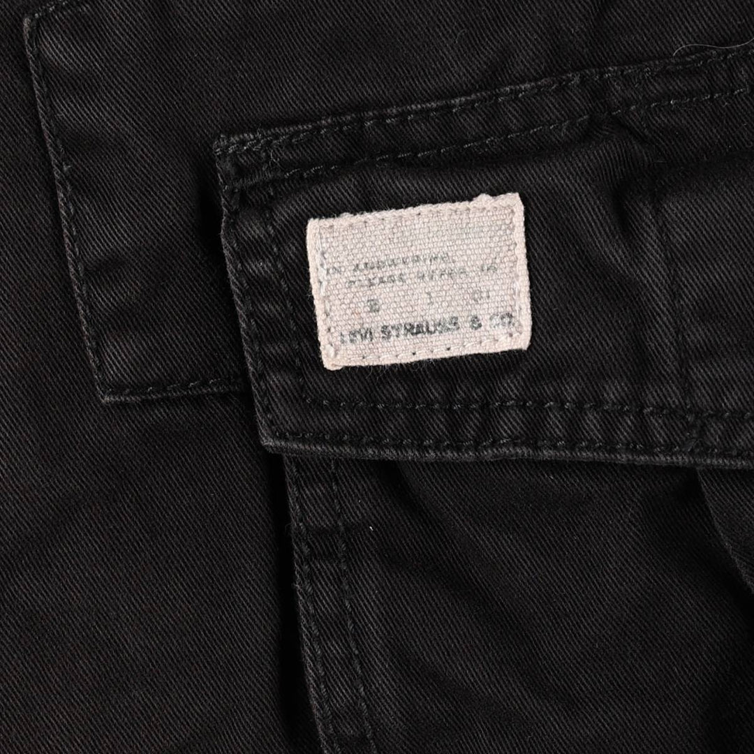 Levi's CARGO Cargo Shorts, Men's Size W37 (approx.) cotton black type Vintage Second Hand