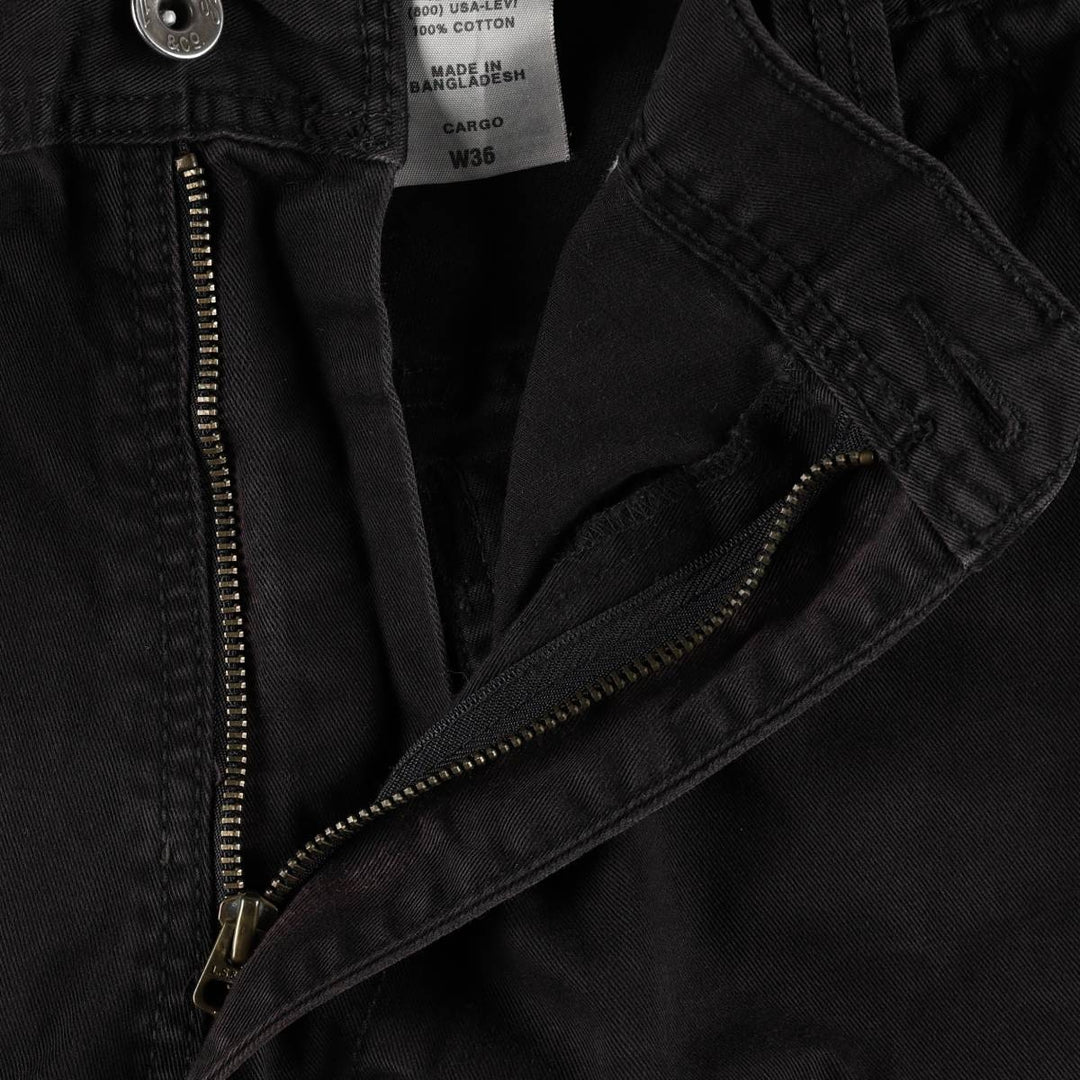 Levi's CARGO Cargo Shorts, Men's Size W37 (approx.) cotton black type Vintage Second Hand