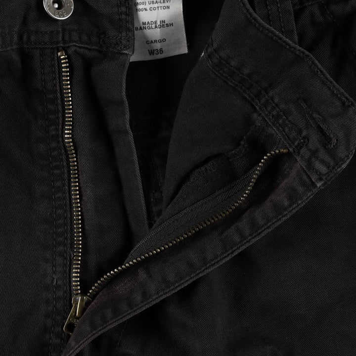 Levi's CARGO Cargo Shorts, Men's Size W37 (approx.) cotton black type Vintage Second Hand
