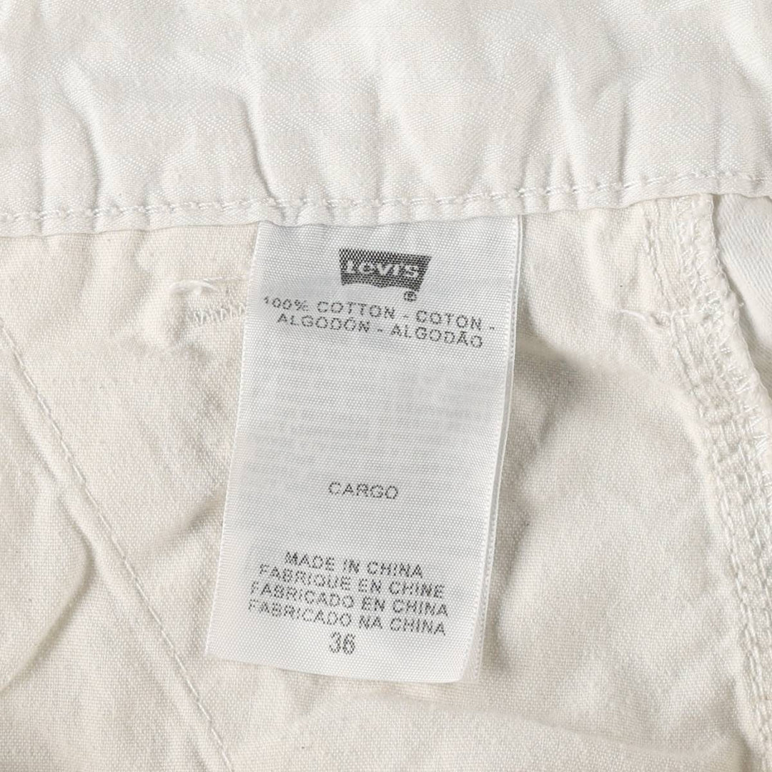 Levi's CARGO Cargo Shorts, Men's Size W38 (approx.) cotton white type Vintage Second Hand