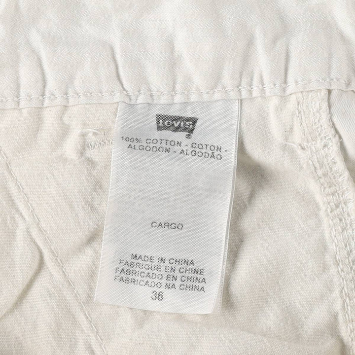 Levi's CARGO Cargo Shorts, Men's Size W38 (approx.) cotton white type Vintage Second Hand