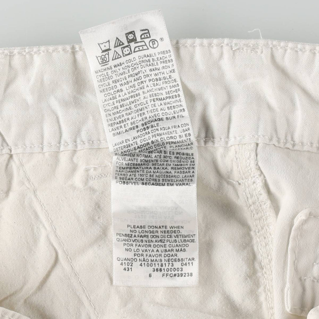 Levi's CARGO Cargo Shorts, Men's Size W38 (approx.) cotton white type Vintage Second Hand
