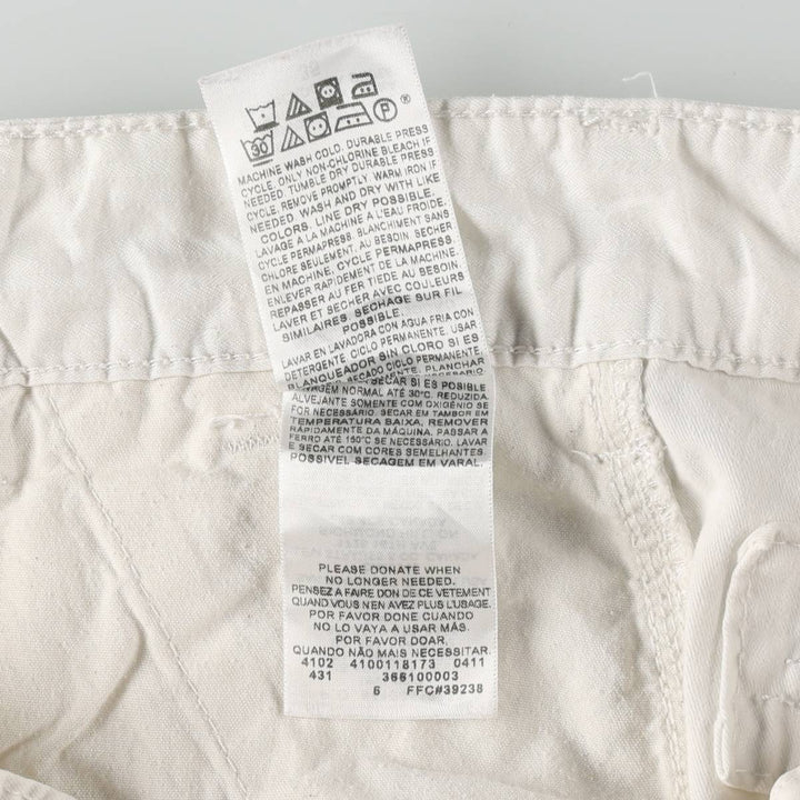 Levi's CARGO Cargo Shorts, Men's Size W38 (approx.) cotton white type Vintage Second Hand